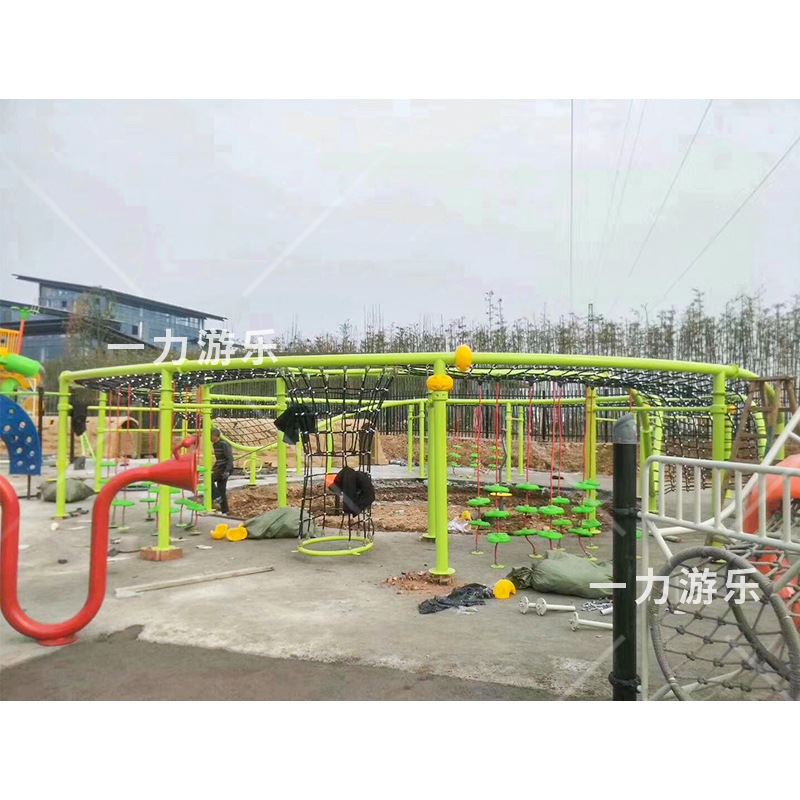 速发团建项目大型成人攀爬网架拓展训练攀岩攀登钢丝网绳户外游乐