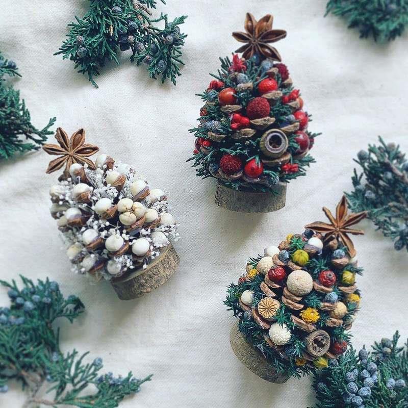 极速耶诞树cdiy 松果藤圈花环手作材料包 耶诞节装饰礼物 松果干