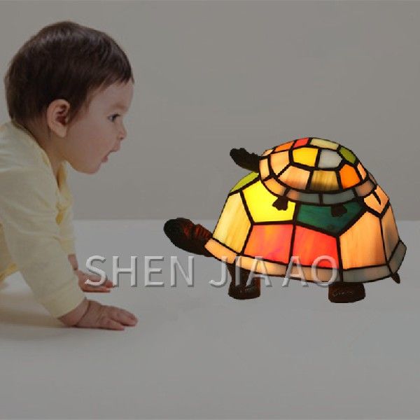 极速1PC Turtle Mother And Child Shape Table Lamp EuroYpean R