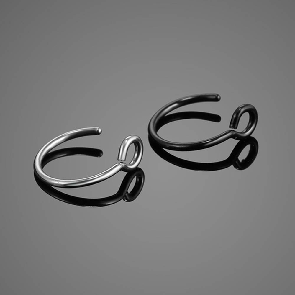 极速.5pcs/Lot 6 Colors Fake Nose RingH Clip On Nose Ring Fau