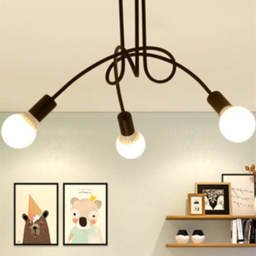 新品Modern Retro Wroughtt Iron Room Ceiling Lamp Northern Eu