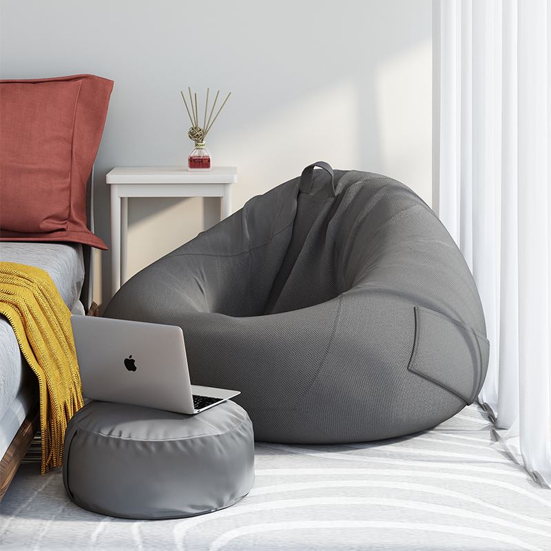 极速懒人沙发豆袋榻榻米布艺躺椅网E红卧室可躺可睡小沙发单人小