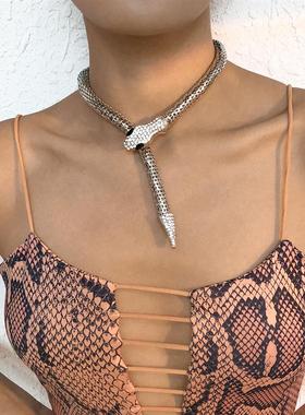 极速Snake Necklacme Punk Personality Hip Hop Style Necklace