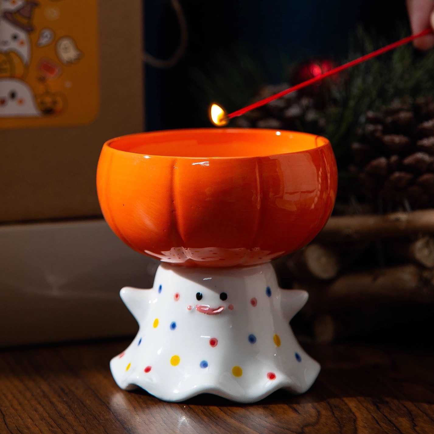 萌萌幽灵香薰礼盒高级感香氛蜡烛