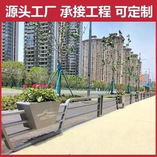 厂家直销市政定制铁艺花箱广场种植售楼花坛花箱组合道路座椅花槽