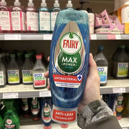 英国原装Fairy白金版MAX浓缩洗洁精厨房果蔬食品级强效杀菌茶树