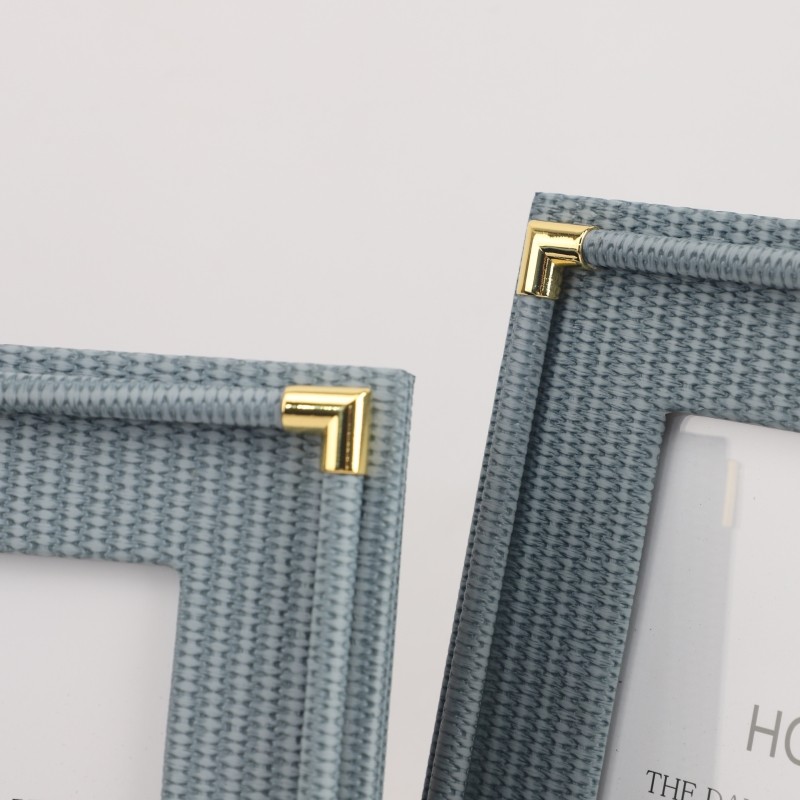 欧式轻奢编织纹皮革金属相框摆件客厅卧室玄关电T视柜软装家居饰,家居饰品,装饰摆件,淘宝优惠券,粉丝福利购,淘宝优惠卷