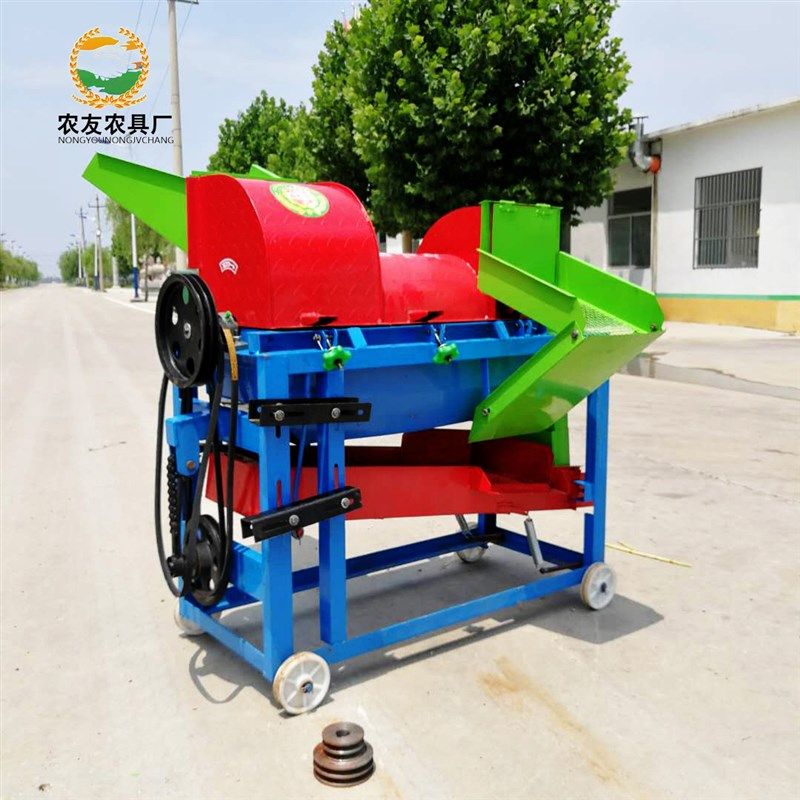2023新d型家用脱粒机玉米大豆高粱谷子剥皮脱粒筛选机打粒机