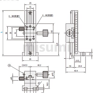 100 150 2燕尾槽 XLWG50 齿条齿轮型 200 200M 手动X轴