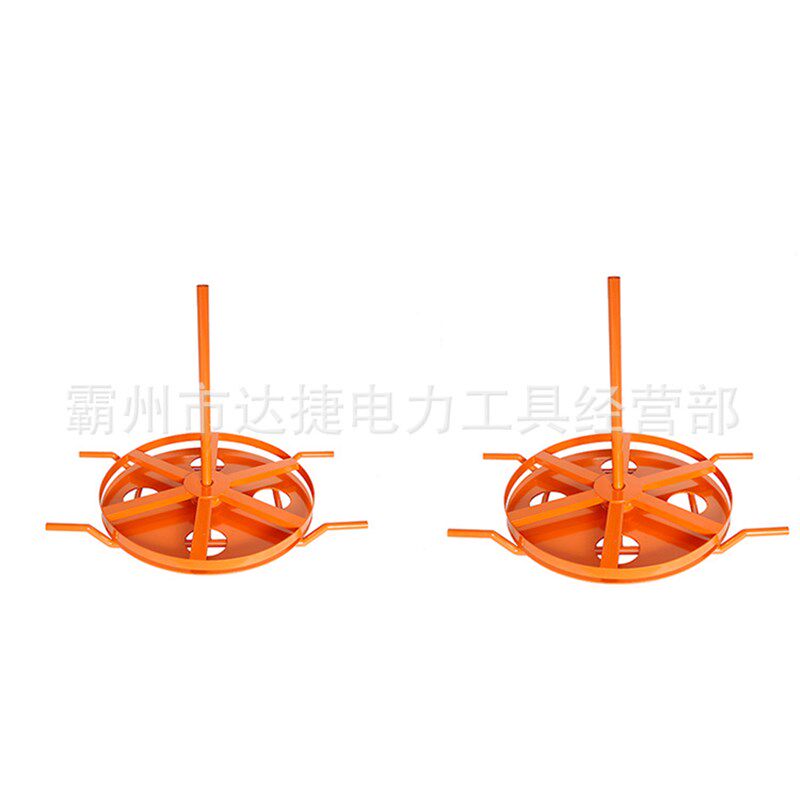 线路施工用KRT-1000卧式放线架 自动旋转放线V盘 电缆放线架
