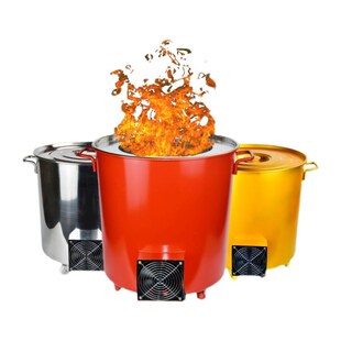不锈钢无烟c烧纸钱桶元宝室内专用化宝烧金桶大号聚宝盆烧经焚烧