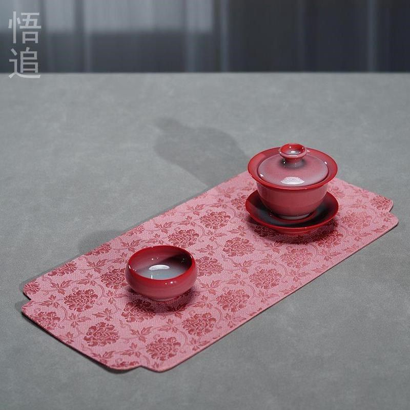 悟追新中式干泡茶席织锦s茶垫防烫茶桌垫防水桌旗布艺隔热垫茶盘,居家布艺,茶席,淘宝优惠券,粉丝福利购,淘宝优惠卷