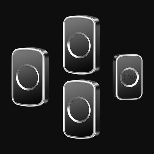 门铃无线家用用电池款直流电全用F电池不插电的无线门铃一拖三