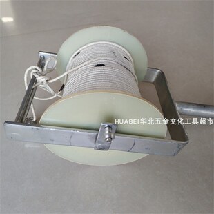 手摇式蚕丝测量绳工m程丈量绳工地测绘绳工程桩基测井绳手摇测距