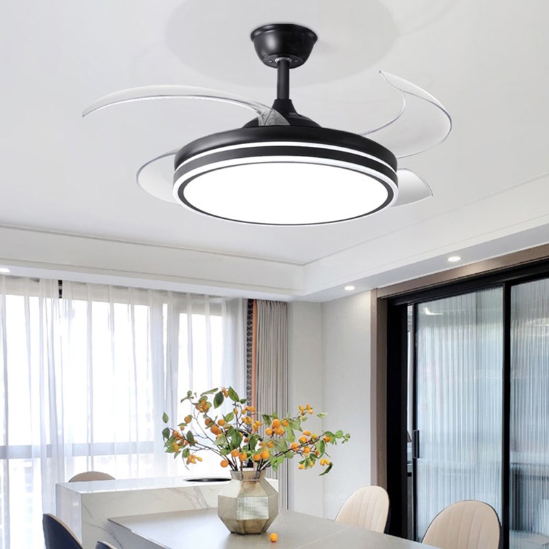 隐形风扇灯卧室新l款吊扇灯具家用一体吊灯客厅餐厅电扇灯包安装