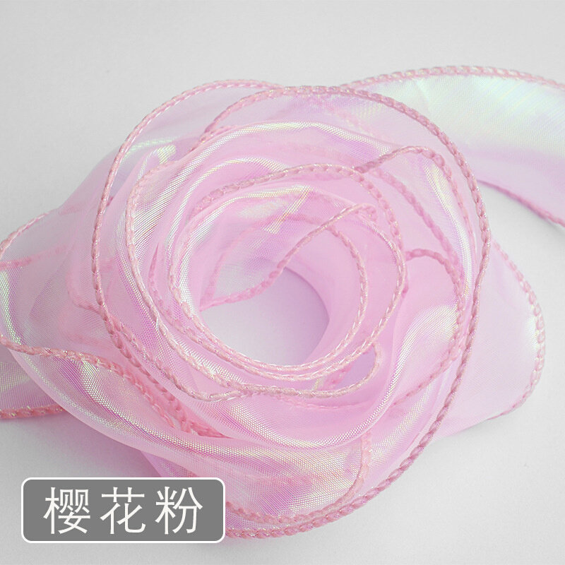 热销卓彩礼物礼品装饰蝴蝶结波浪彩带鲜花包装丝带花束缎带幻彩鱼