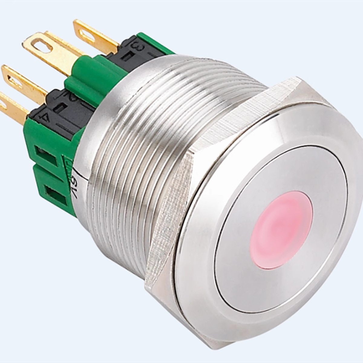 ELEWIND意稳22mm 金属单点带灯 不锈钢按钮开关PM221系列