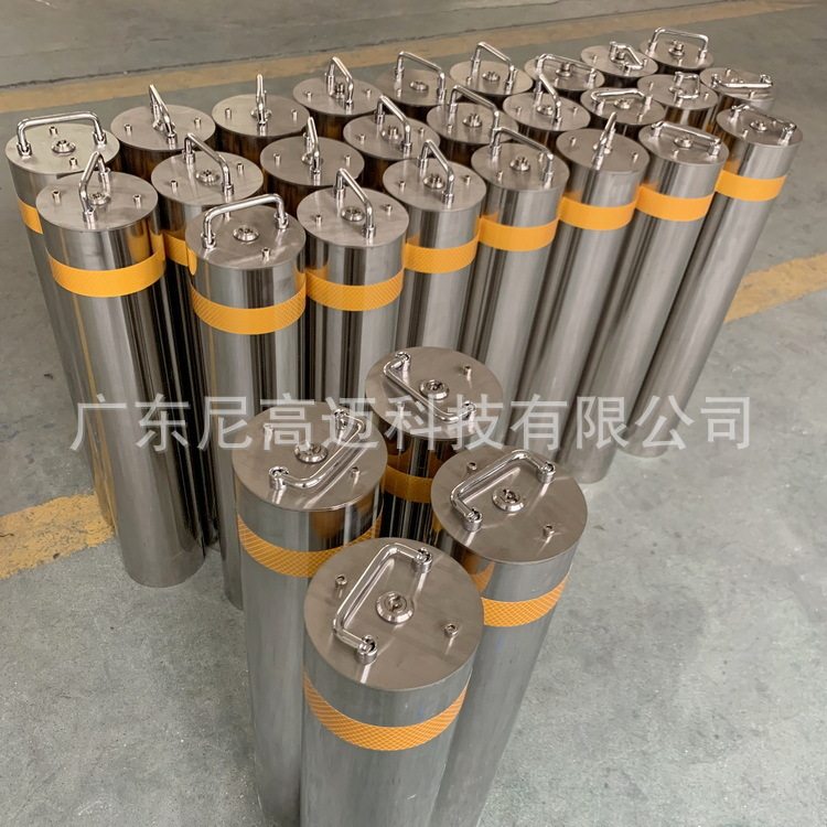 公园景区园林不锈钢成品移动车挡景观阻隔防撞升降柱半自动拆卸桩