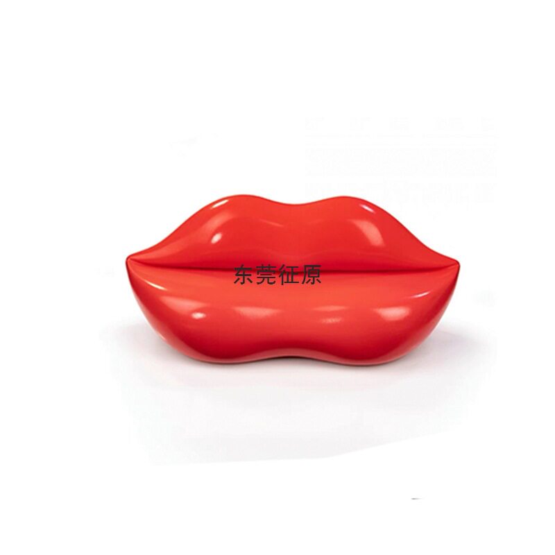 聚氨酯PU发泡海绵草丛躺椅仙人掌红唇沙发桌面装饰摆件抽像模型