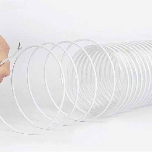 极速PVC透明钢丝通风s管塑料伸缩除尘木屑波纹工业木工雕刻机吸尘