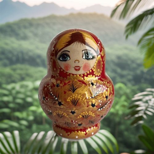 极速俄罗斯套娃10层烤r漆哈尔滨旅游送礼物手绘满洲里摆件电视柜