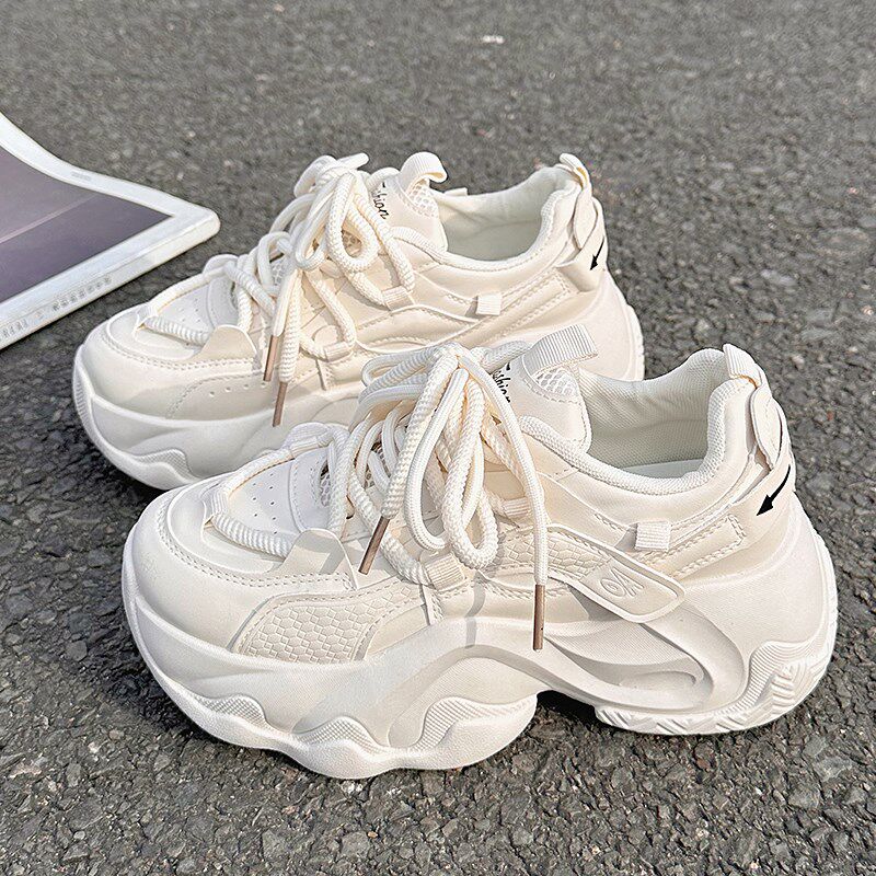 新品厚底小白鞋女鞋2026新款爆款春季鞋子女ins潮百X搭小众韩系老