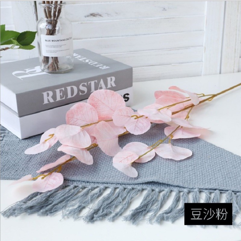 极速Aratificial Eucalyptus Flowers Plants Leaves Long Plasti