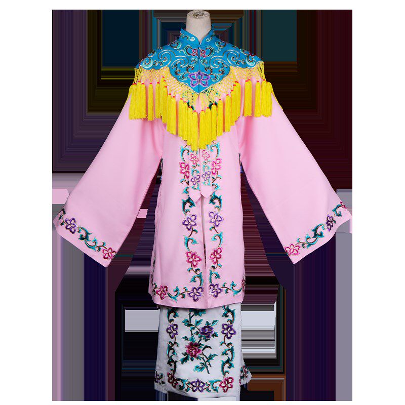 新品祥龙戏装软绉宫女披s裙/京越剧新款花旦戏服戏曲青衣丫鬟侍女