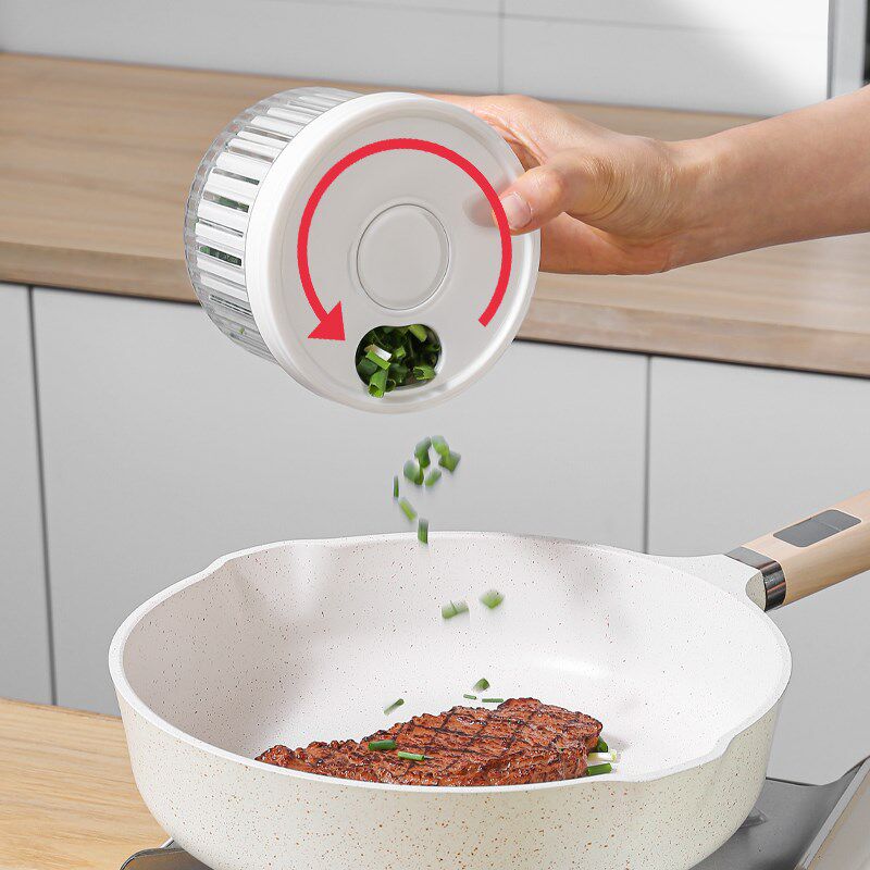 极速葱花姜蒜保鲜盒食品级厨房冰箱D沥水收纳密封盒子圆形水果保