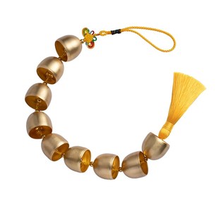 极速创意中式 饰品室内店铺X挂件202 纯黄铜铃铛风铃挂饰大门家居装