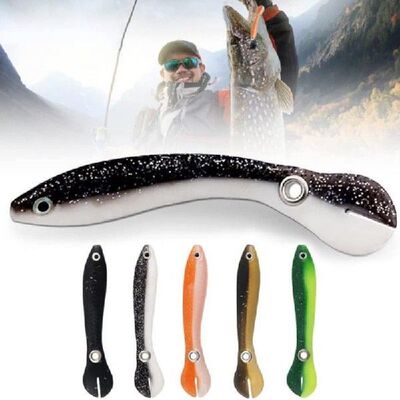 极速5pcsLot Fi Soft Lure Bionic LoachN 10cm Sea Fiing