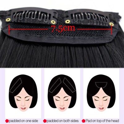 极速MERISI HAIR Syntphetic Invisable Straight Hair Pads Clip