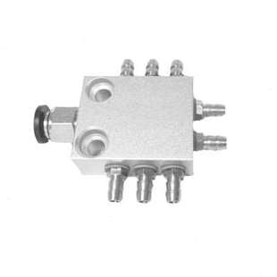 极速机械手配件金具吸盘座气管分流气排6位8位Q分流板多管路气阀