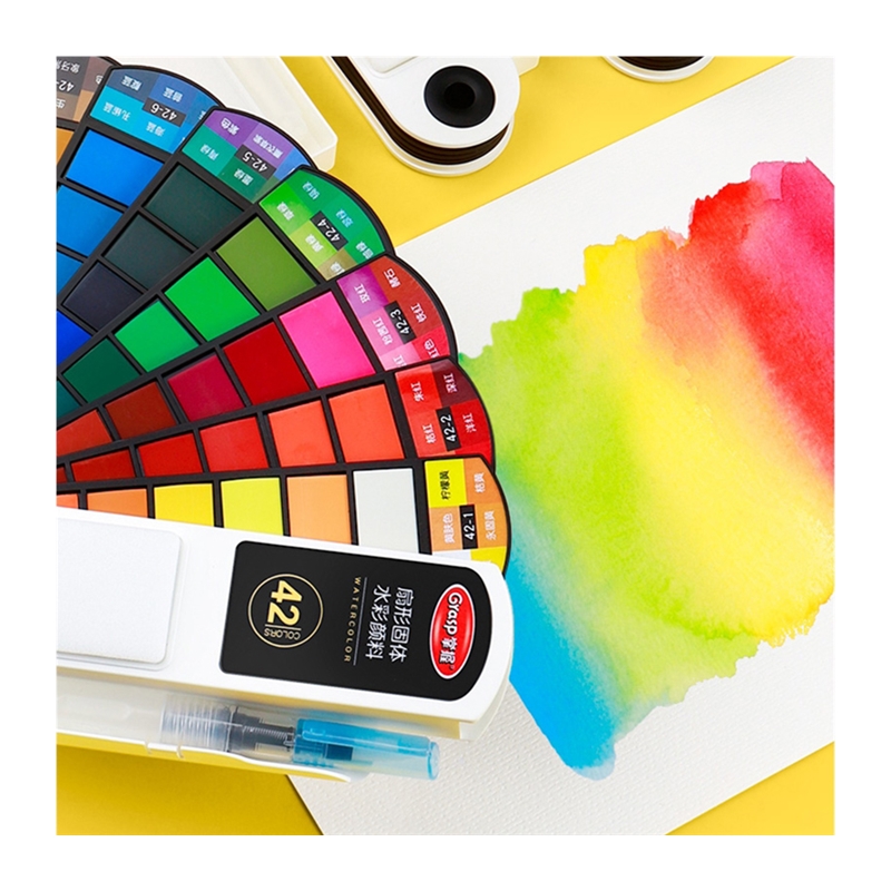 极速Professional18/24/36/42 Colors Solid Watercolor PaZint S