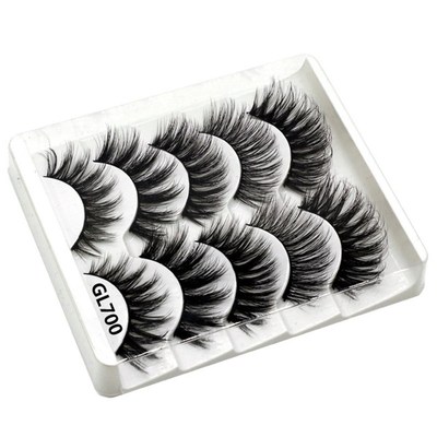 极速5 Pairs 3D Fakme Eyelashes Long Thick False Eye Lashes S