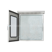 极速户外双层门配电箱室外不锈钢防雨箱防水控制箱明X装 监控仪表