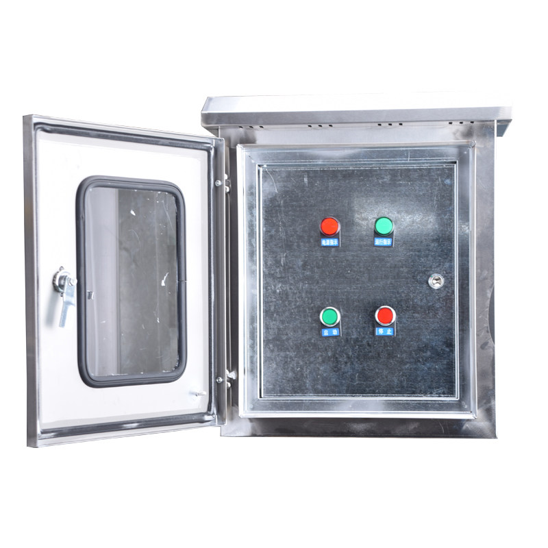 极速室外双门不锈钢控制箱 风机/电机缺相保护P启动柜 成套户外配