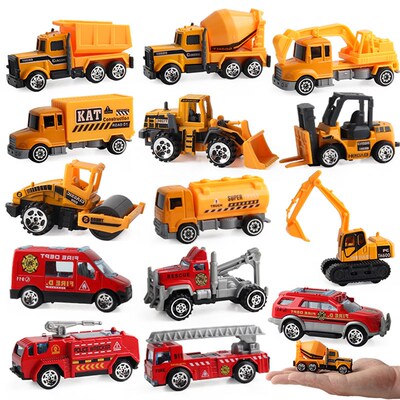 极速5/6pcs Alloy Diecast Engineering Car Models FirWe Fighti