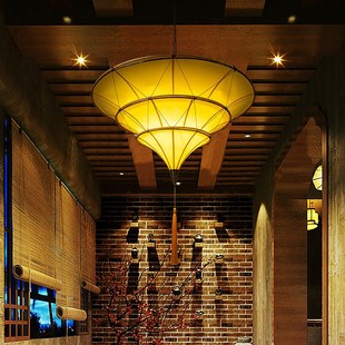 极速东南亚风格 创意吊灯咖啡厅复古怀旧灯具工业风V餐厅酒店茶室