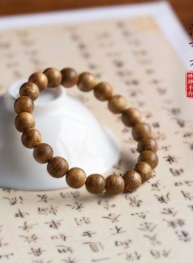 极速天然沉香木佛珠手串女木质学B生手链情侣檀香手链男民族风单