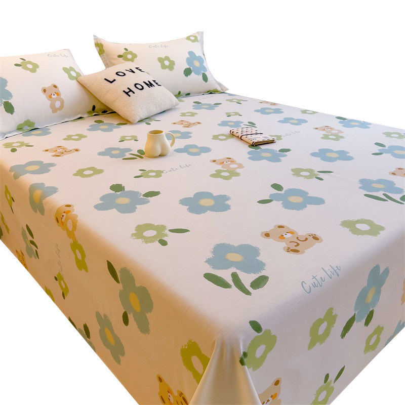 极速加厚全棉床单单件1.5tm1.8米纯棉儿童枕套被单三件套学生宿舍,床上用品,床单,淘宝优惠券,粉丝福利购,淘宝优惠卷