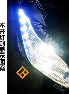 新品适用川崎小忍者大m灯贴纸NINJA250/300改装贴膜地平线大灯改
