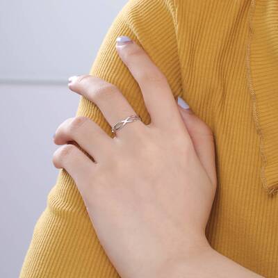极速Skyrim New Fashion Geometric HollHow Rings for Women Sta