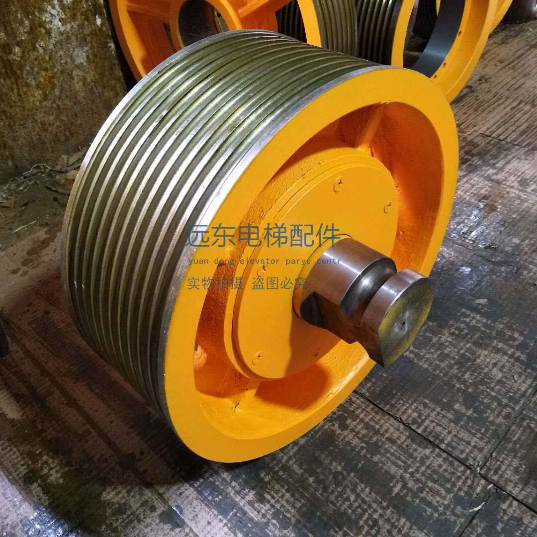 极速电梯导向轮10槽440/430*10*10主机曳引轮T曳引机轮反绳轮适用