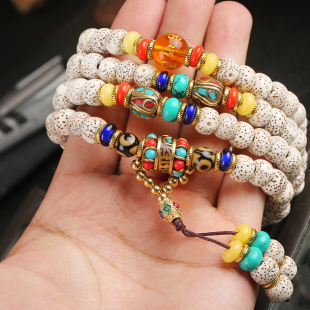 极速星月小金刚菩提子配饰套餐全四件套装尼泊尔黄铜珠W108颗手串