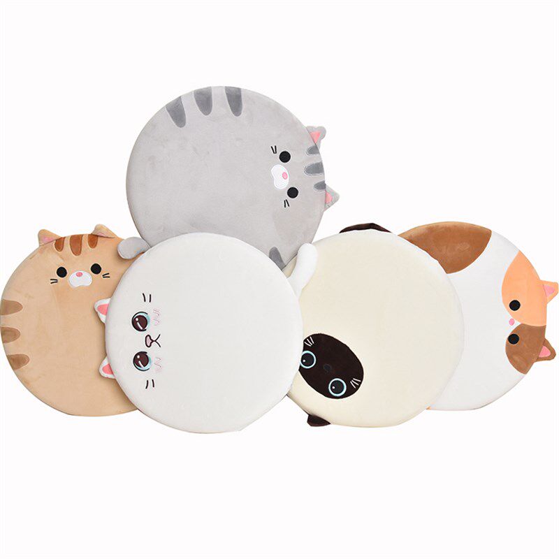 极速猫咪记忆棉坐垫办公室慢回弹椅子垫卡通美Q臀屁股垫子学校生