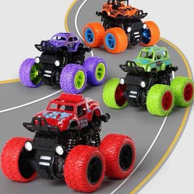 Hot Toys Car Monster Truck Four-wheel Drive Vehicle Stunt Du