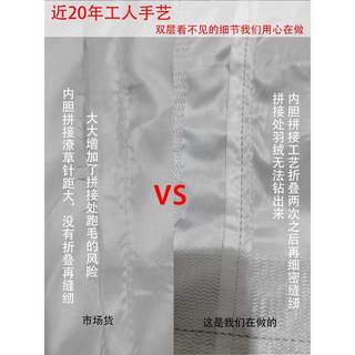 Q5ZR羽绒被被壳半成品自充绒双层被套内胆套被芯防钻贡缎