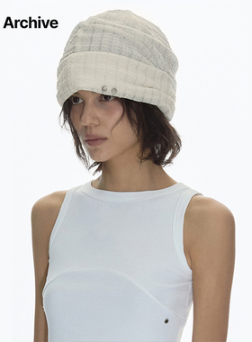 Millo Archive新款蕾丝无檐帽女堆堆网纱帽休闲套头轻薄个性百搭