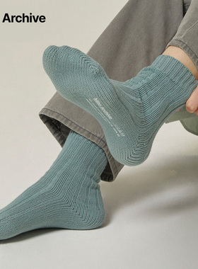 Millo Archive春季新品长筒棉袜韩国百搭多巴胺配饰男女同款